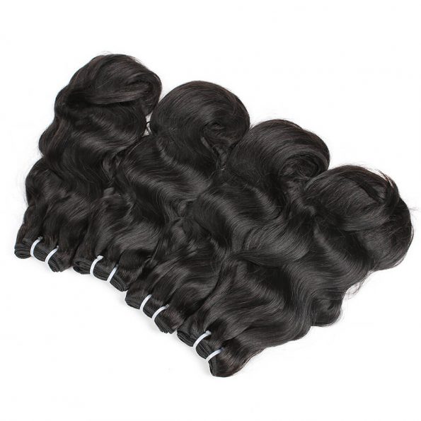 body wave double drawn hair weft (2)