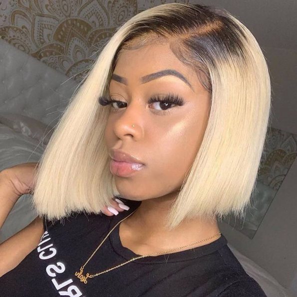 ombre 1b blonde lace front bob wig (1)