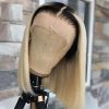 ombre 1b blonde lace front bob wig (3)