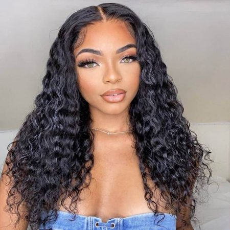 water wave mid length wig