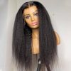 kinky straight lace front wig