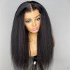 kinky straight lace front wig