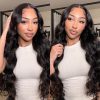 body wave pre-cut lace wig