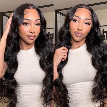 body wave pre cut glueless wig