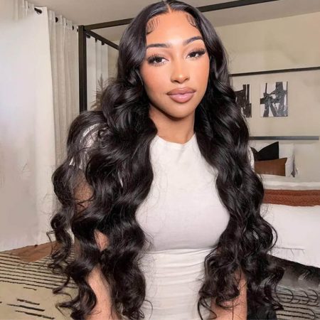 body wave pre-cut lace wig