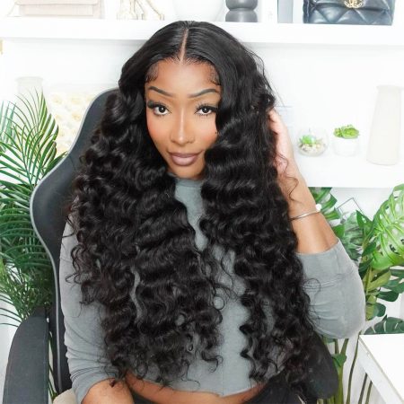 loose deep glueless closure wig (1)