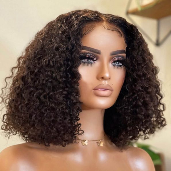 5×5 deep curly wig 14 inches(3)