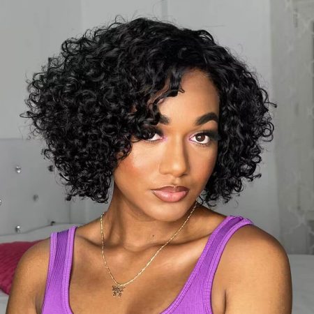 short cut curly bob wear go wig (1)