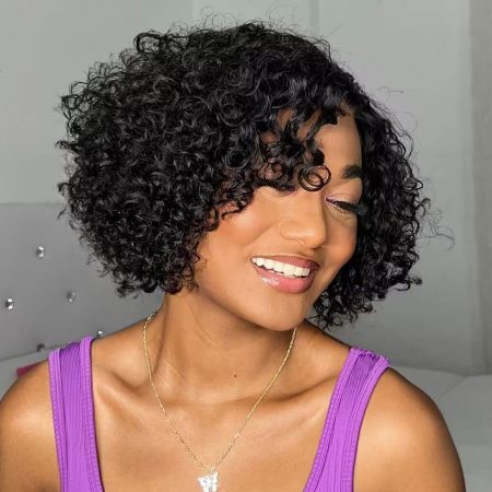 short cut curly bob wear go wig (4)