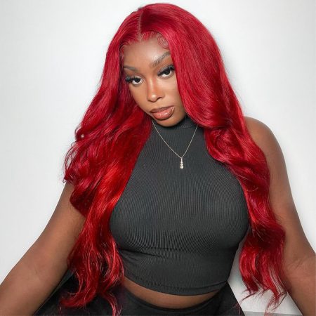 6x5 red colored wear go wig