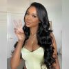 body wave glueless hd lace frontal wig