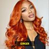 body wave red lace front wig (2)