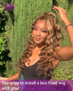 How to do a Deep side part with your lace front wig ?