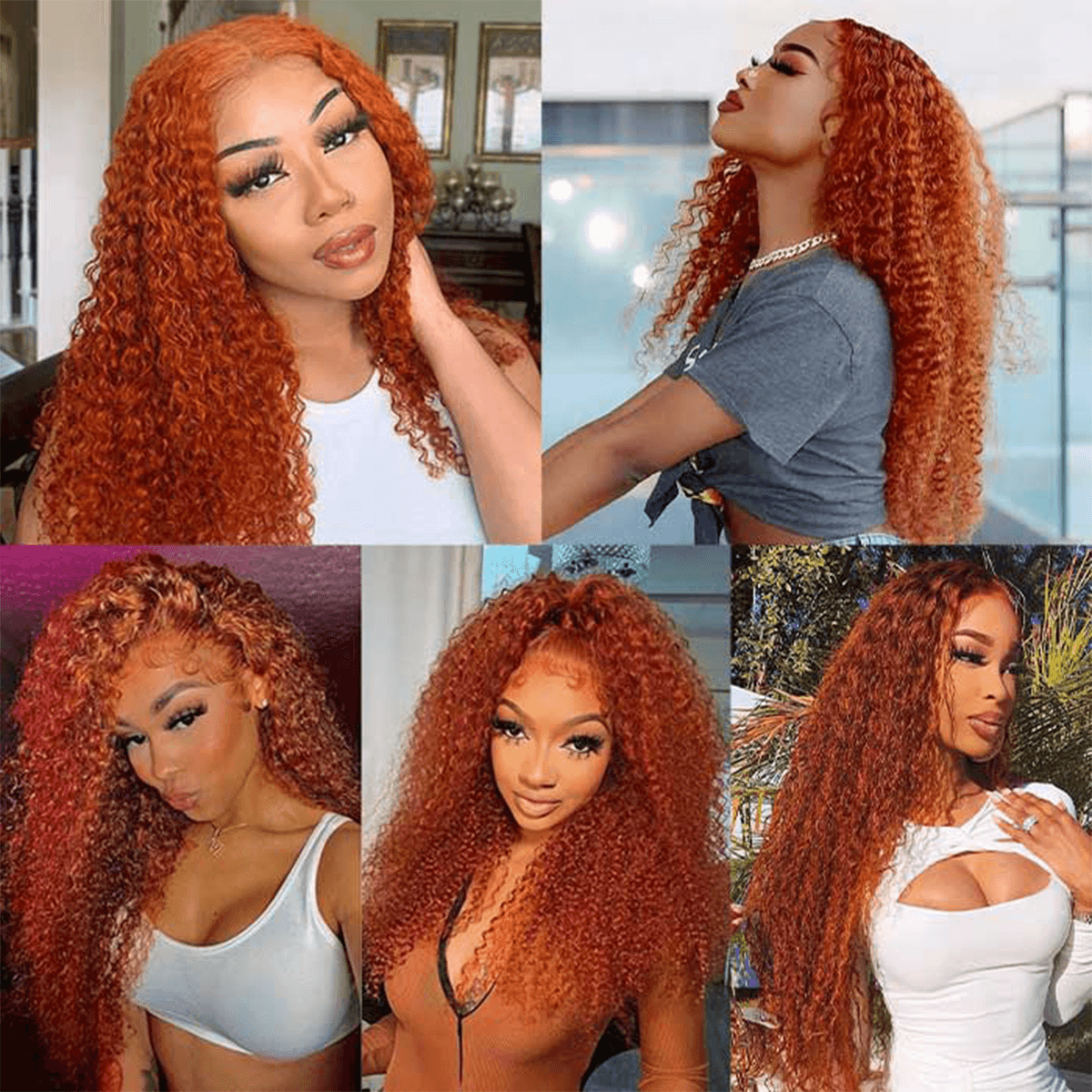 ginger curly lace front wig (1)