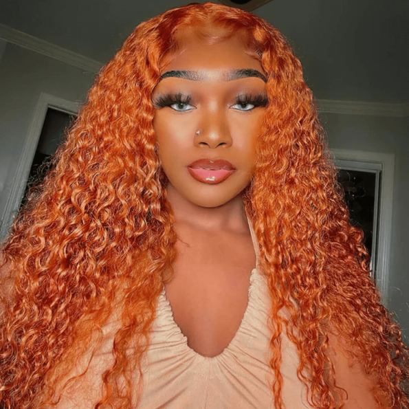 ginger curly lace front wig (10)