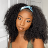 kinky curly headband wig