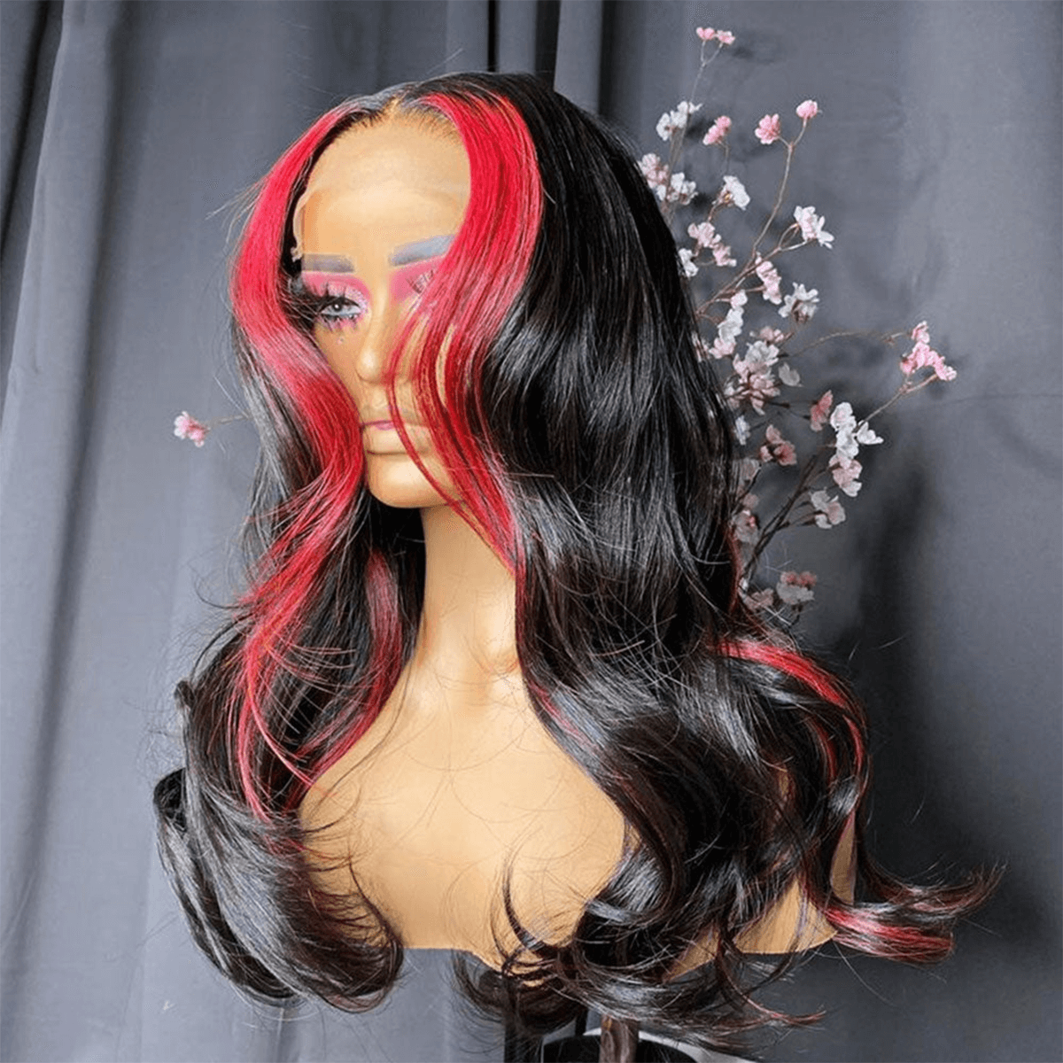 red highlight wig (1)
