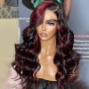 1b burgundy body wave lace front wig (6)