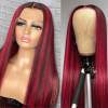 Dark Burgundy With Red Highlights straight hd lace wig (2)