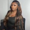 ombre highlight brown wigs with dark roots (2)