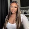 honey blonde highlight wig] (2)