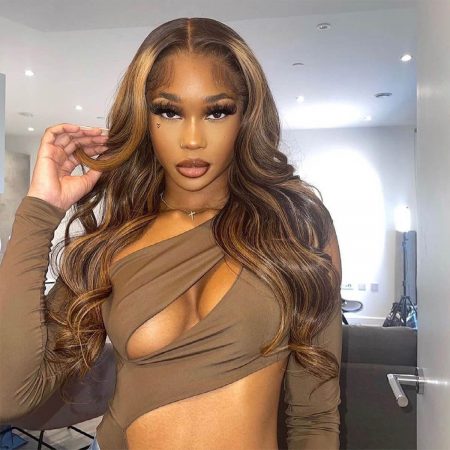 honey blonde highlight wig air cap wear go wig
