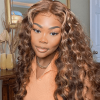 honey blonde loose deep wave wig (1)