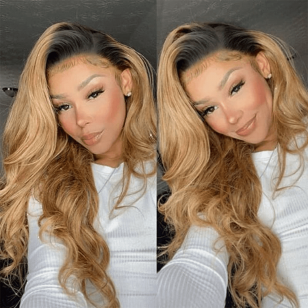 ombre body wave wig