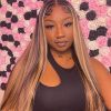 ombre highlight honey blonde straight hd lace frontal wig (2)