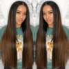 ombre highlight straight lace front wig (1)