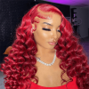 red loose deep wave wig (3)