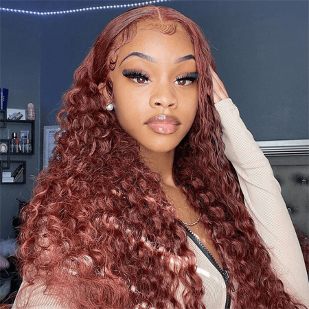 reddish brown deep wave frontal wig (2)