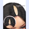 straight v part bob wig