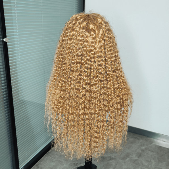 water wave honey blonde lace wig (2)