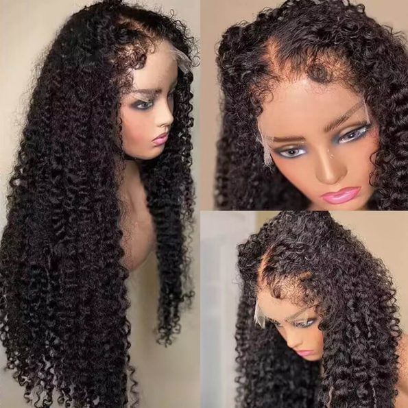 curly 4c hairline glueless wig (1)