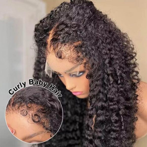 curly 4c hairline glueless wig (2)