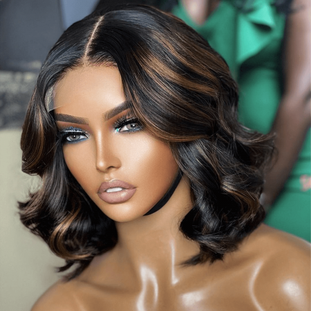 highlight body wave bob wig (2)