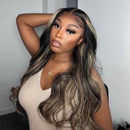 honey blonde highlight wear go wig (6)