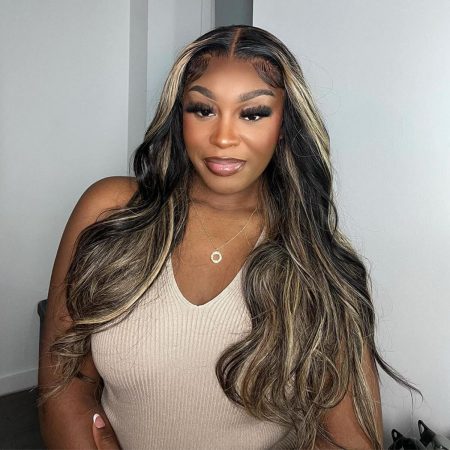 honey blonde highlight wear go wig (7)