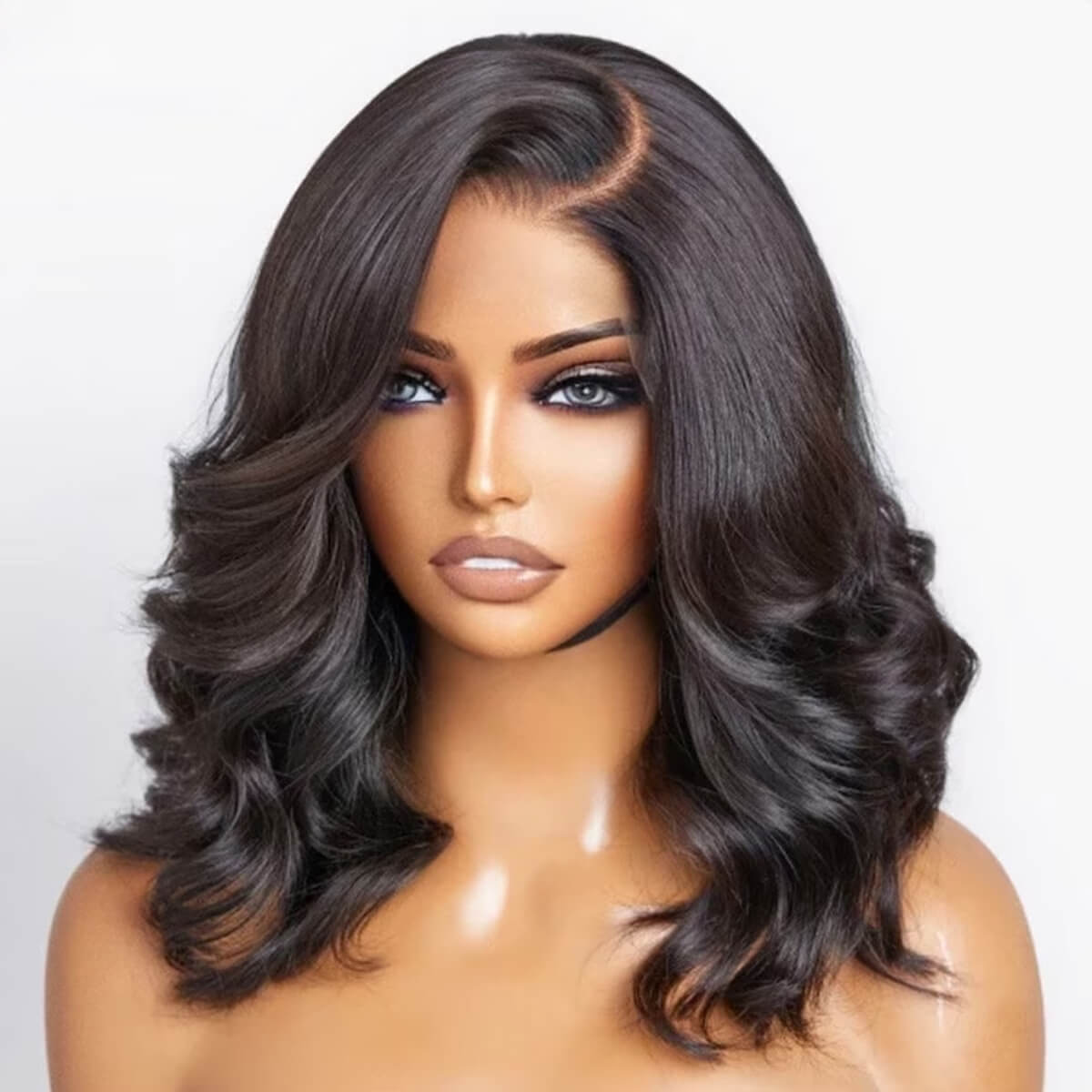 The ANDREA - Glueless HD Lace Body Wave Wig Human Hair Pre Plucked Ful –  A-List Lace Hair
