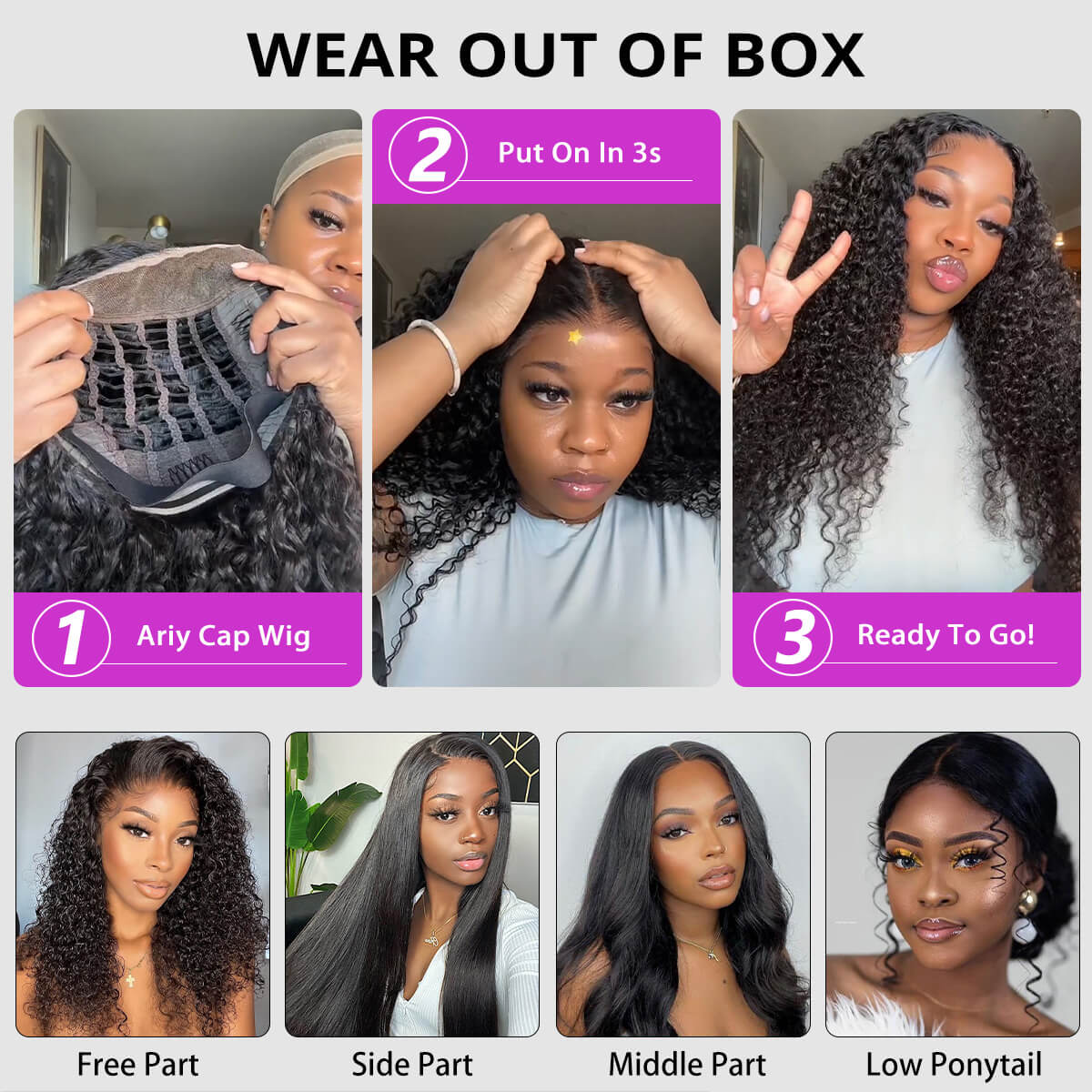 ariy cap wig wear out of box
