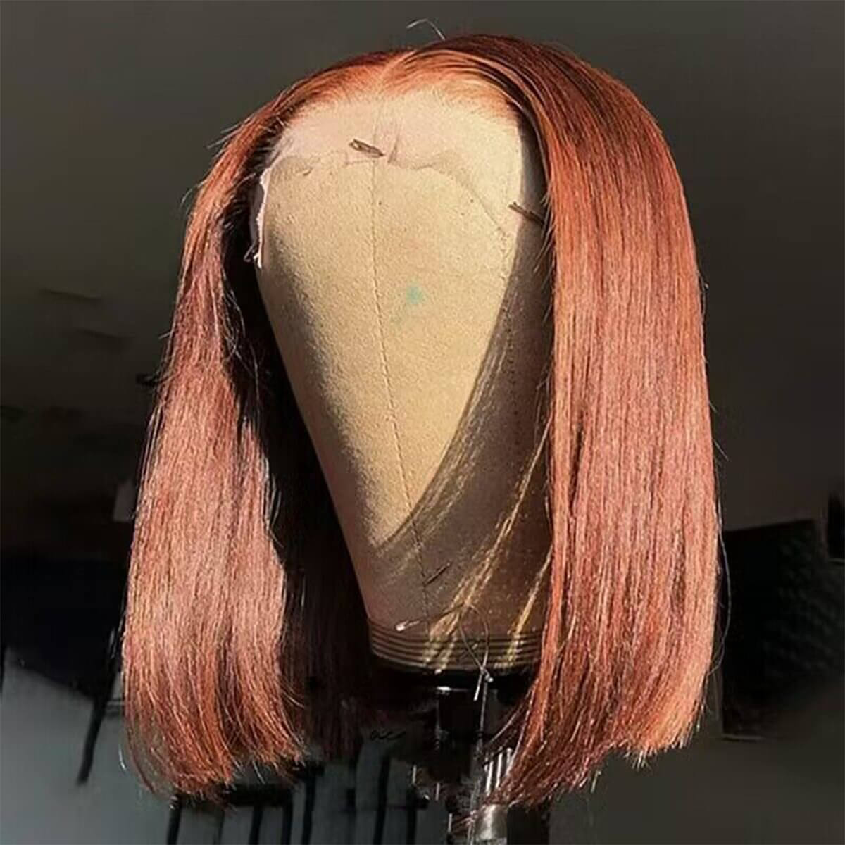 reddish brown straight bob wig (1)