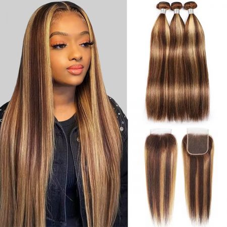 straight hair bundles with 5x5 closure (4)