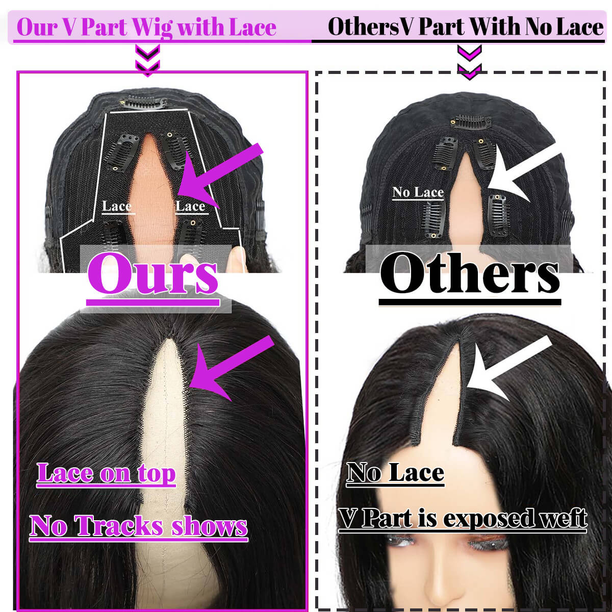 v part wig details
