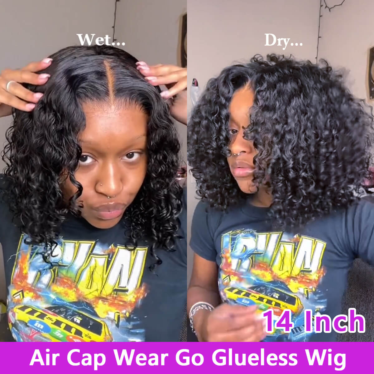water wave wear go wig bouncy curls (2)