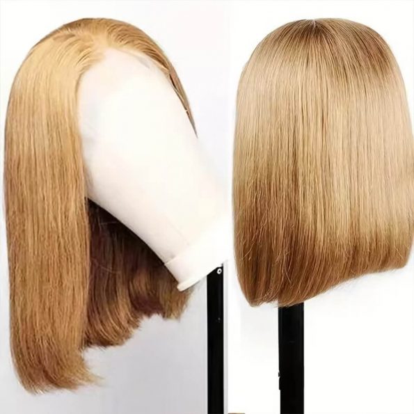 honey blonde 13×4 straight bob wig (1)