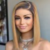 ombre honey blonde wear go straight bob wig (2)