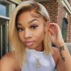 ombre honey blonde wear go straight bob wig (2)
