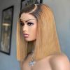 ombre honey blonde wear go straight bob wig (2)