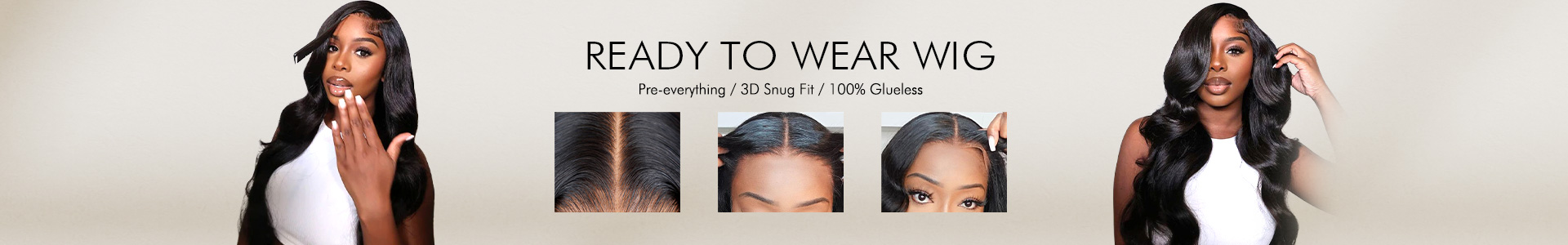ready to wear glueless wig (2)